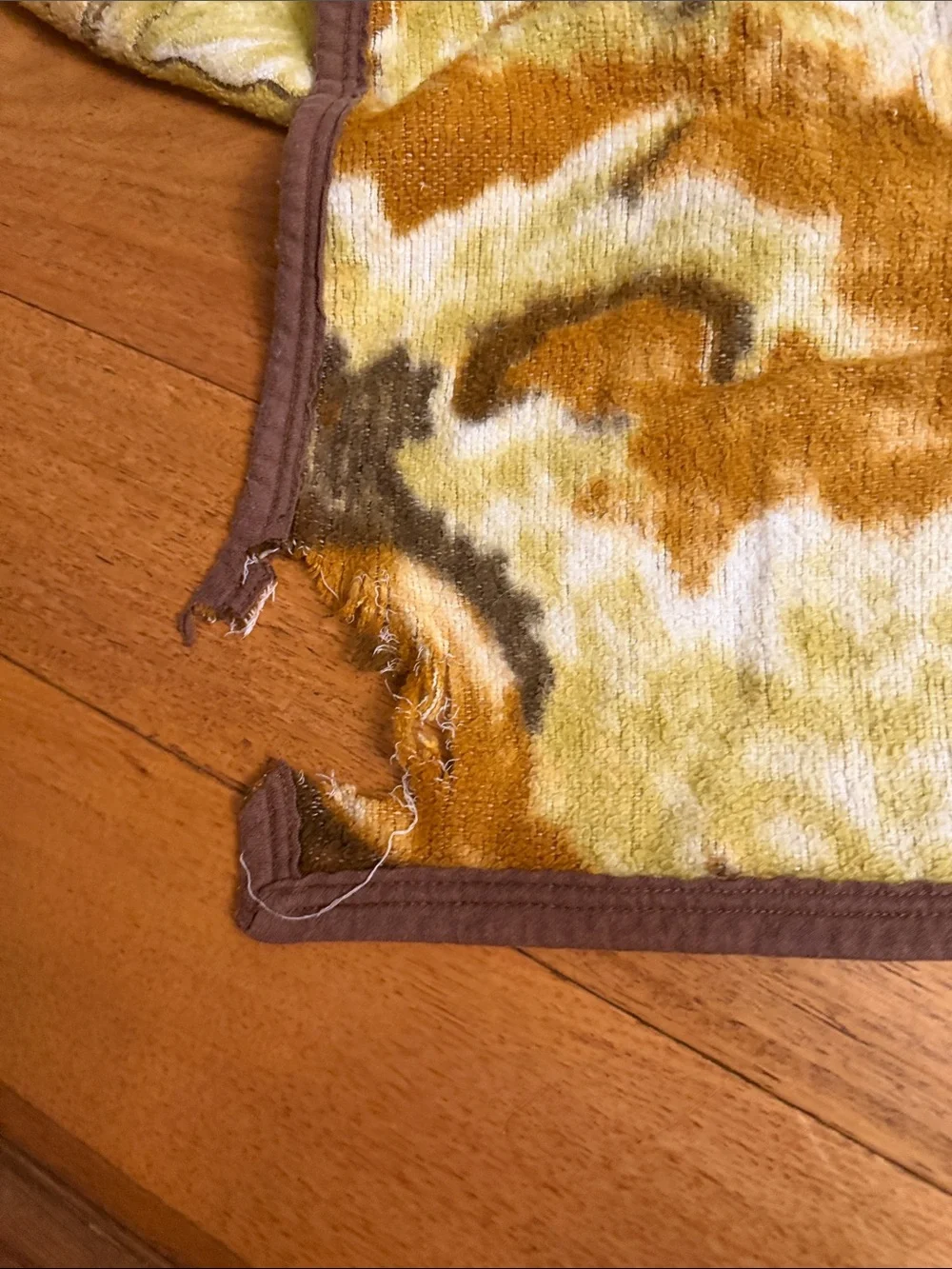 VTG 70’s Reversible Unicorn Plush Fleece Fantasy Blanket - Edge Flaws 54x80” 🦄🦄